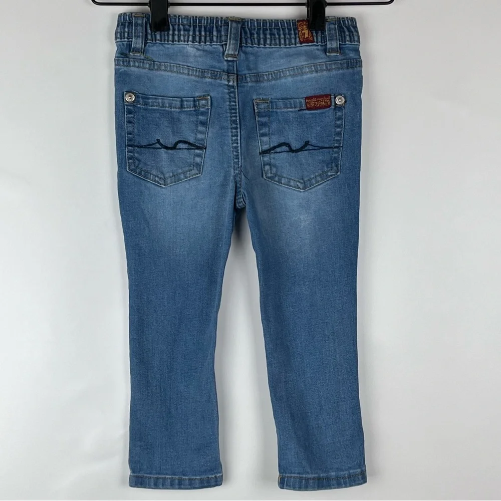 7 For All Mankind Baby Jeans Size 24M Blue Denim Skinny Stretch